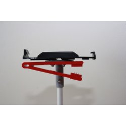 Poststativ i glasfiber med tang og SI holder.