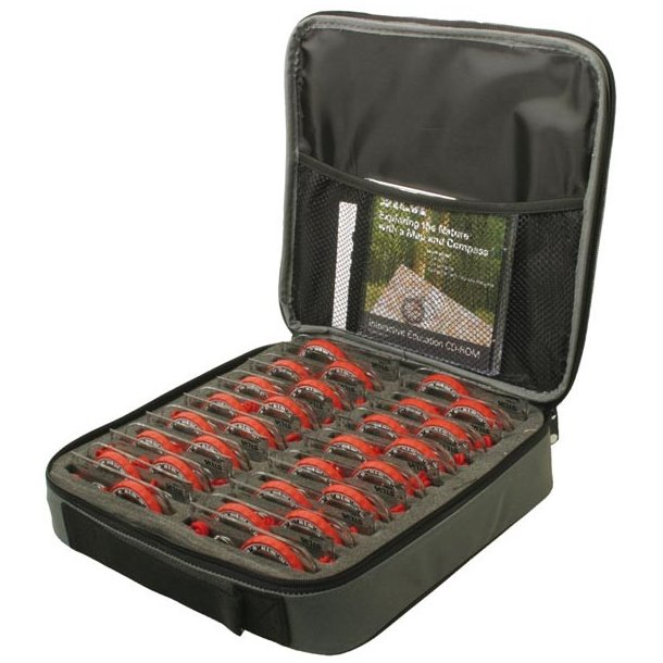 Kasse til 28 Pladekompasser